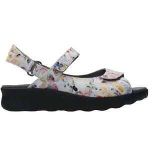 NEW WOLKY women's pichu sandal in multi white circles